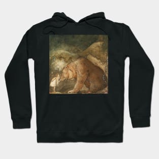 Princess and Bear illustration by John Bauer Hoodie